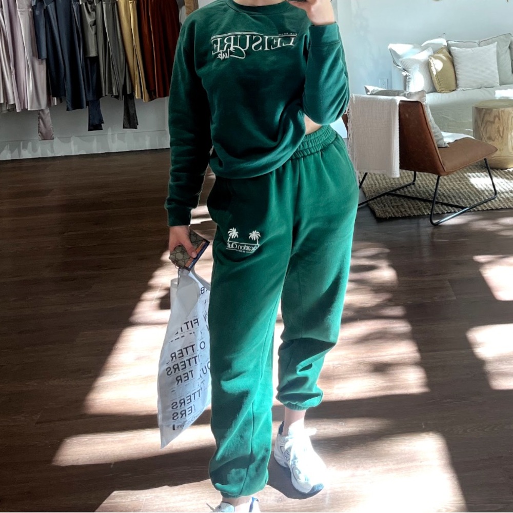 Green sweatsuit for Women